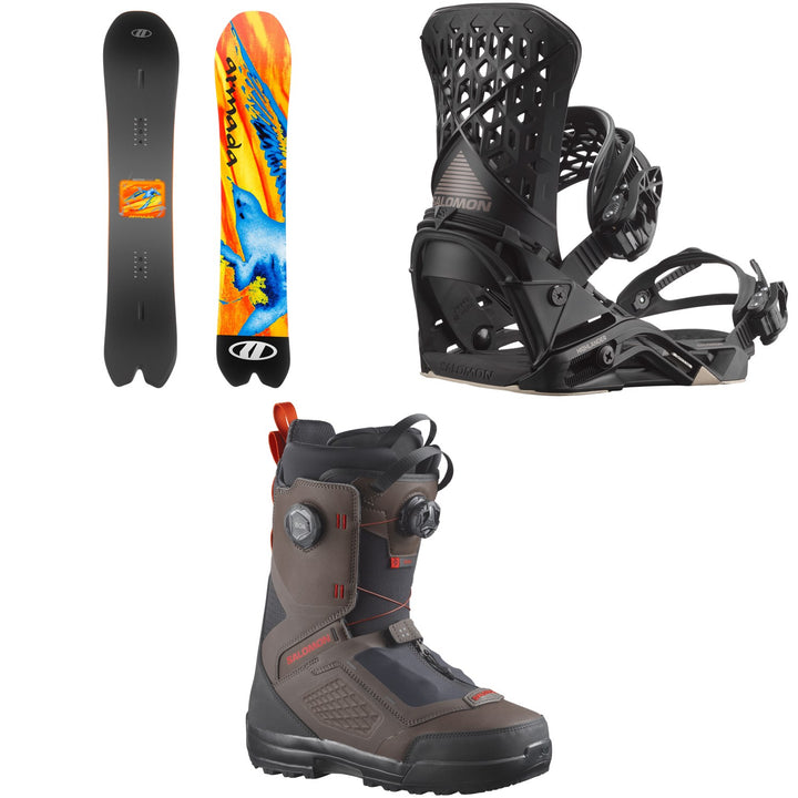 Armada Shatter Point Snowboard + Salomon Highlander Snowboard Bindings + Echo Dual Boa Snowboard Boots 2027