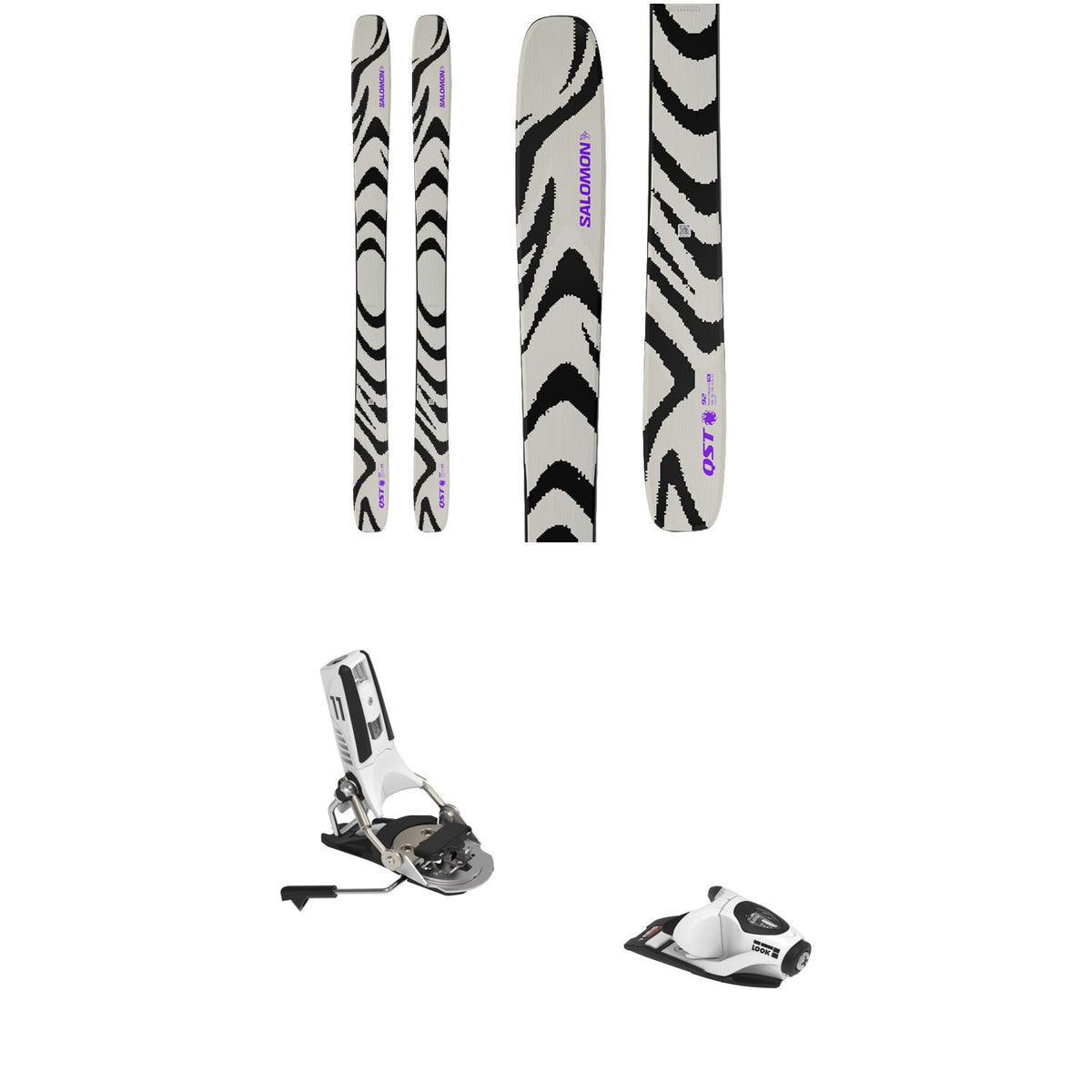 Salomon QST 92 Skis + Look Pivot 2.0 11 GW Ski Bindings 2027
