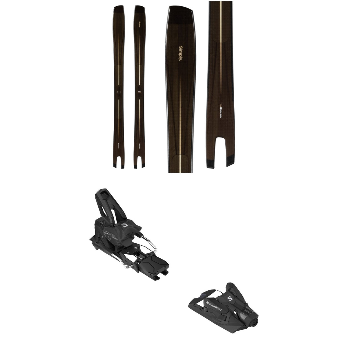 Simply. Recreation Skis + Salomon Strive 14 GW Ski Bindings 2027