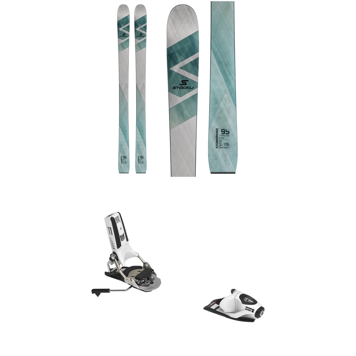 Stöckli Stormrider 95 Skis + Look Pivot 2.0 11 GW Ski Bindings 2027