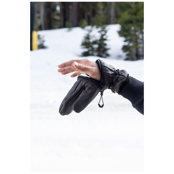 DEATHGRIP GLOVE CO. Ghoul Leather Mittens Bluxton
