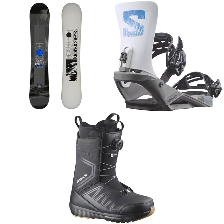 Salomon Pulse Snowboard + Rhythm Snowboard Bindings + Faction Boa Snowboard Boots 2027