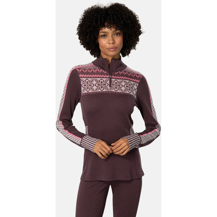 Kari Traa Ines Half Zip Top - Women's Cocoa Powder