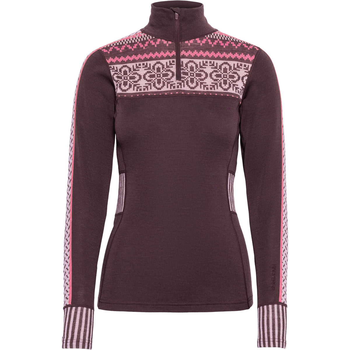 Kari Traa Ines Half Zip Top - Women's Cocoa Powder