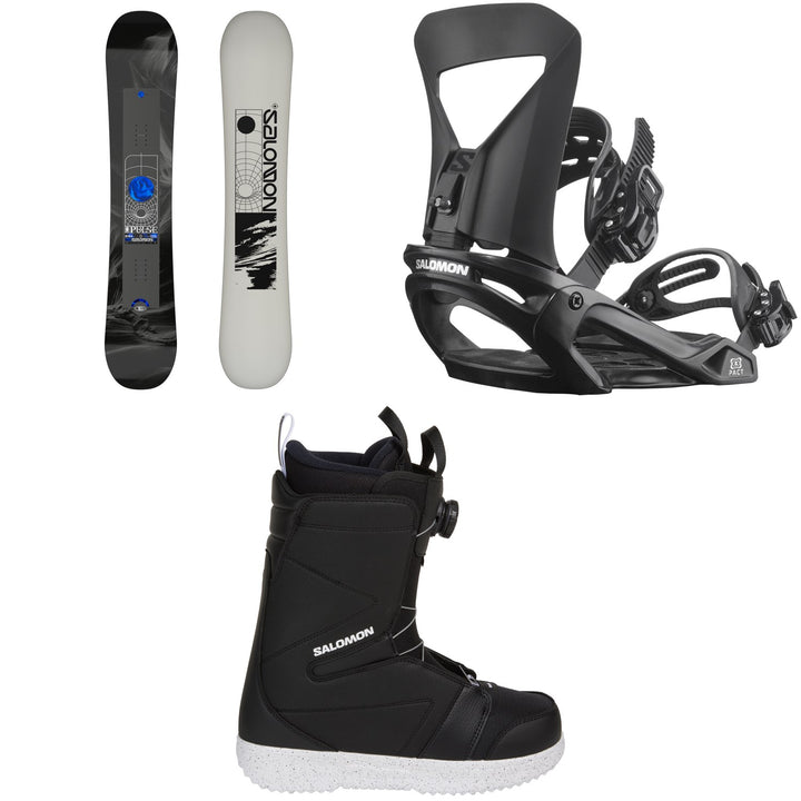 Salomon Pulse Snowboard + Pact Snowboard Bindings + Faction Boa X Snowboard Boots 2027