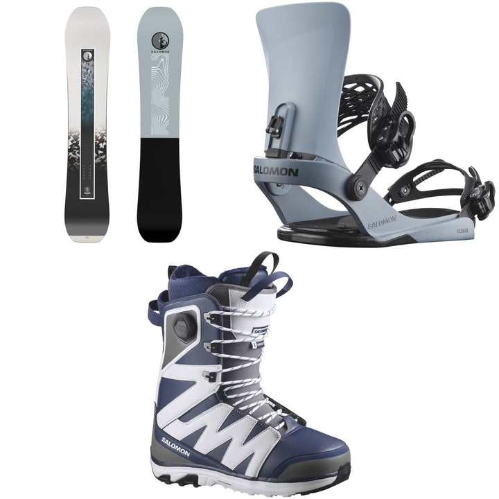 Salomon Sight X Snowboard + EDB X Snowboard Bindings + X Approach Lace SJ Boa Snowboard Boots 2027