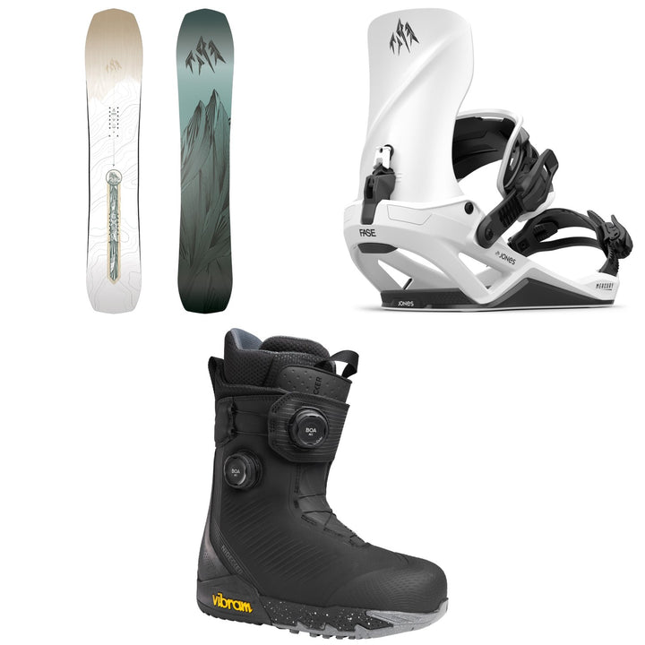 Jones Flagship Snowboard + Mercury FASE Snowboard Bindings + Nidecker Kita Snowboard Boots - Women's 2027