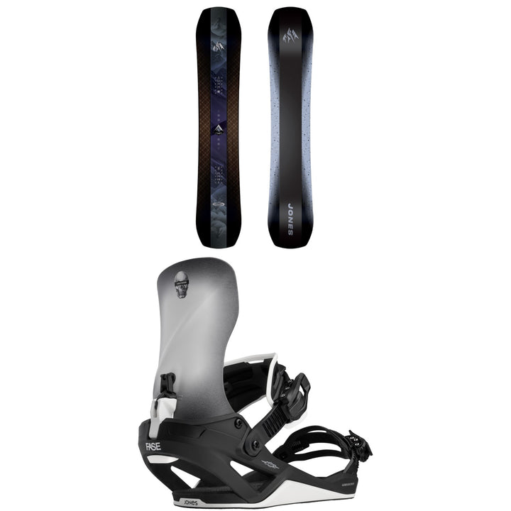 Jones Mountain Twin Pro Snowboard + Mercury FASE Surf Series Snowboard Bindings 2027