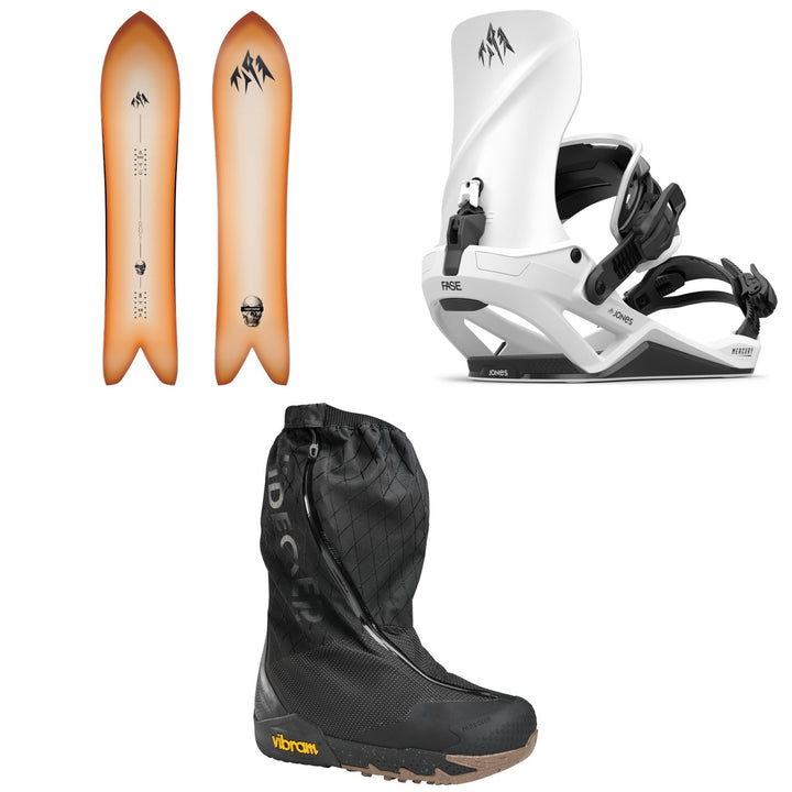 Jones Storm Chaser Snowboard + Mercury FASE Snowboard Bindings + Nidecker Index APX Snowboard Boots 2027