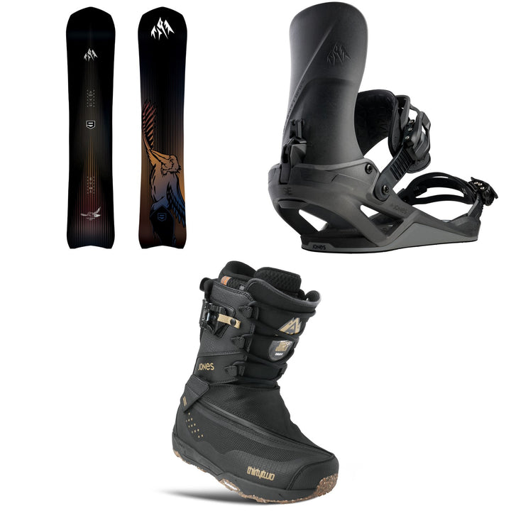 Jones Freecarver 9000S Snowboard + Zenith FASE Snowboard Bindings + thirtytwo Jones MTB Lite Snowboard Boots 2027
