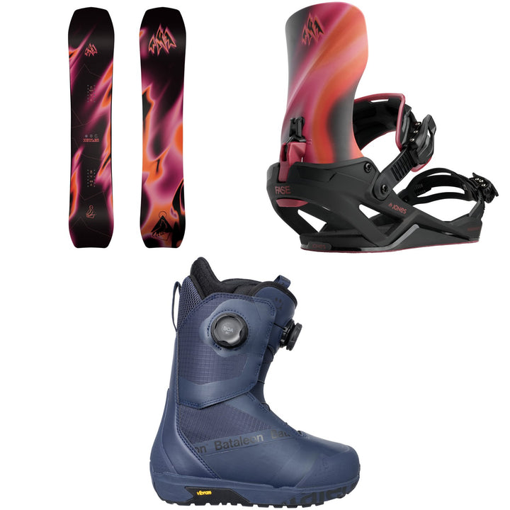 Jones Howler Snowboard + Mercury FASE Snowboard Bindings + Bataleon Salsa Double Boa Snowboard Boots - Women's 2027