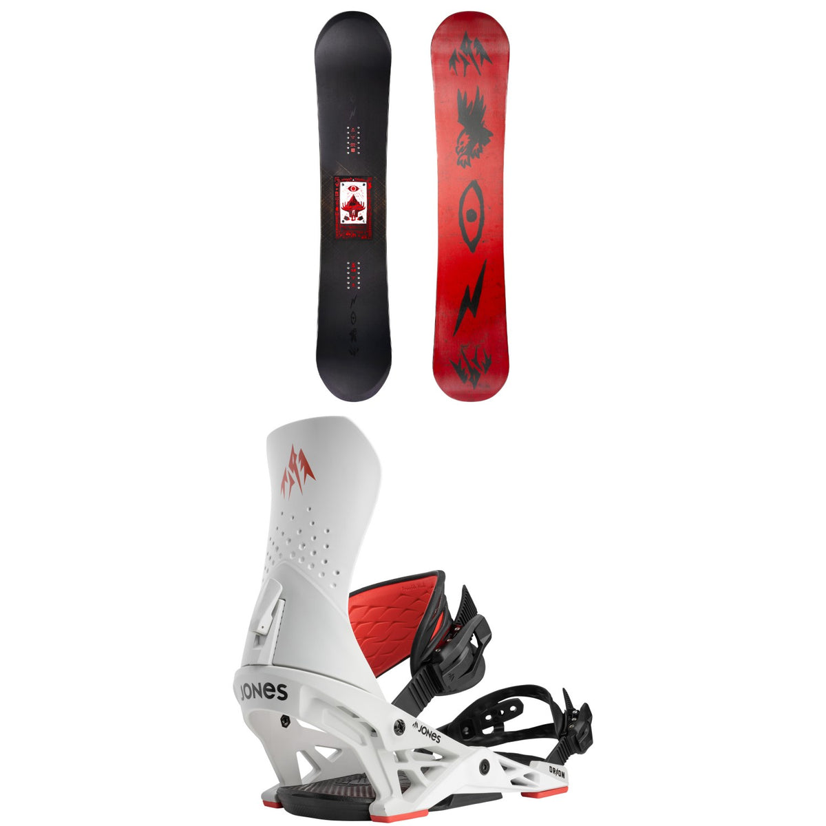 Jones Tweaker Pro 2.0 Snowboard + Orion Snowboard Bindings 2027
