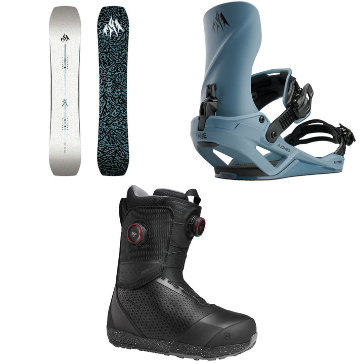 Jones Aviator 2.0 Snowboard + Mercury FASE Snowboard Bindings + Nidecker Rift Pro Snowboard Boots 2027