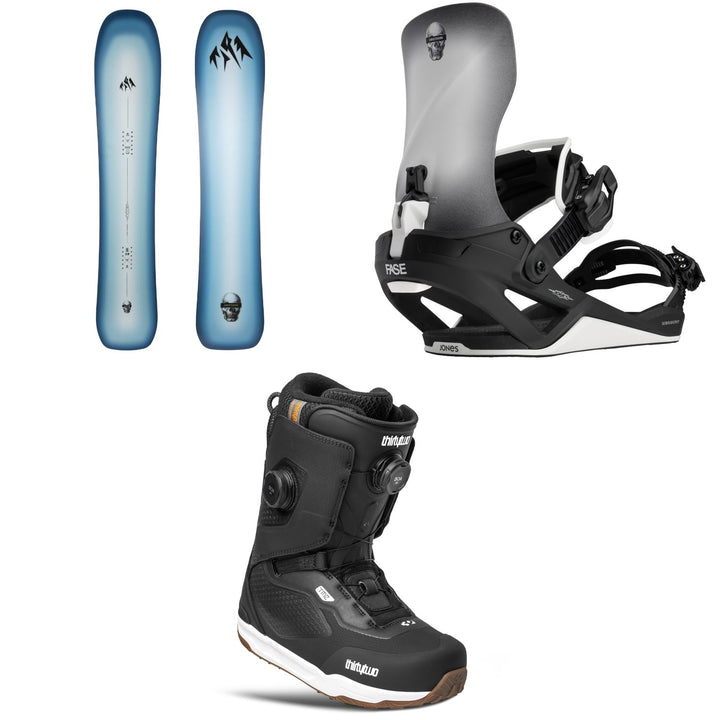 Jones Mind Expander 2.0 Snowboard +  Mercury FASE Surf Series Snowboard Bindings + thirtytwo TM-2 Double Boa Snowboard Boots 2027