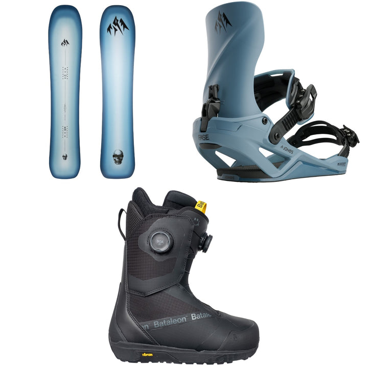 Jones Mind Expander 2.0 Snowboard + Mercury FASE Snowboard Bindings + Bataleon Salsa Double Boa Snowboard Boots 2027