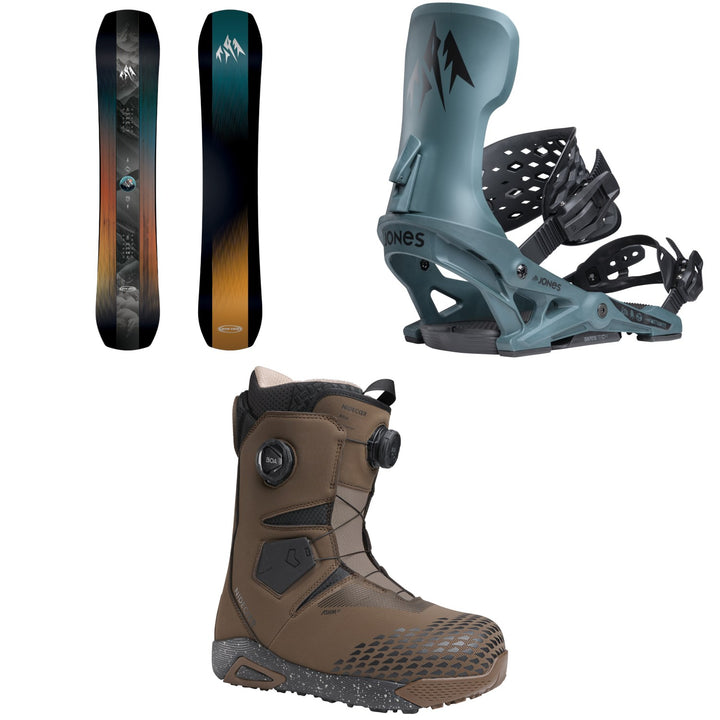 Jones Mountain Twin Snowboard + Meteorite Snowboard Bindings + Nidecker Altai Snowboard Boots 2027
