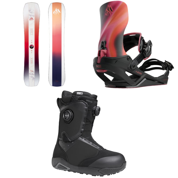 Jones Twin Sister Snowboard + Mercury FASE Snowboard Bindings + Nidecker Rift Snowboard Boots - Women's 2027