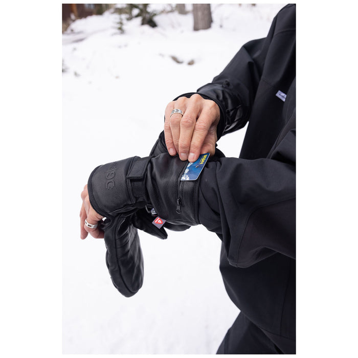 DG Handwear Company Granite Long Cut Mittens Black