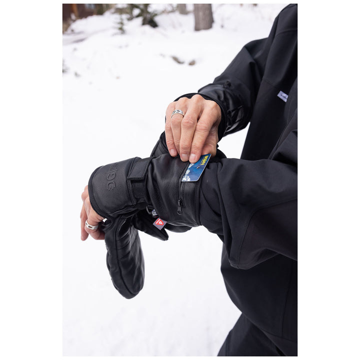 DG Handwear Company Granite Long Cut Mittens Black