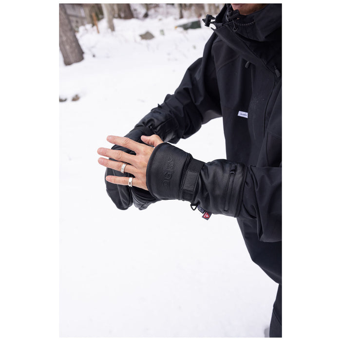 DG Handwear Company Granite Long Cut Mittens Black