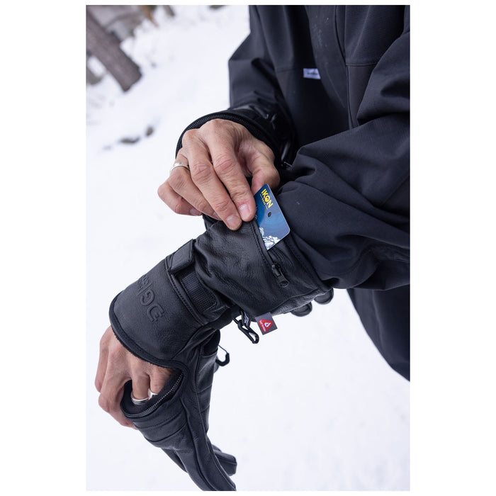 DG Handwear Company Granite Long Cut Gloves Black