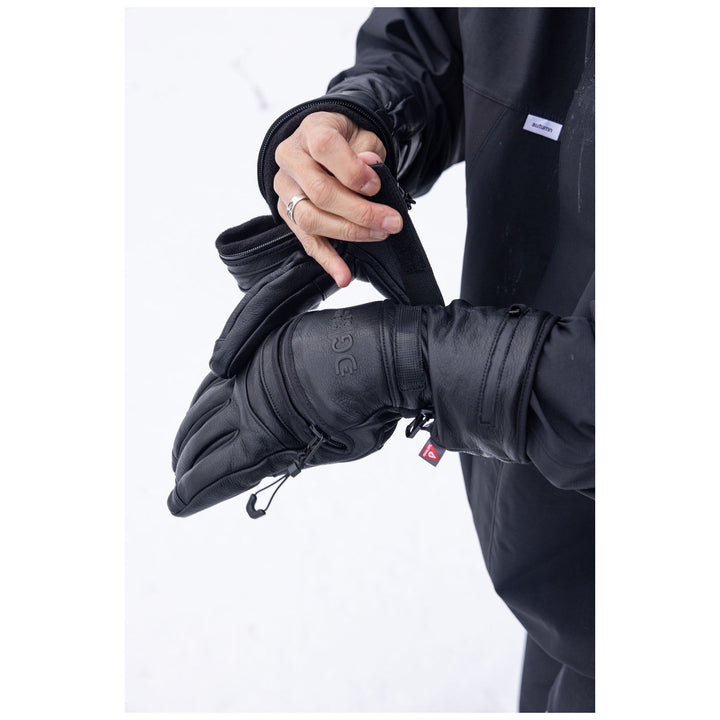 DG Handwear Company Granite Long Cut Gloves Black