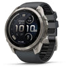Titanium with Graphite/Black Silicone Band