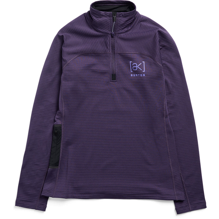Burton [ak] Helium Grid Fleece Quarter Zip Top - Women's Nightshade Purple