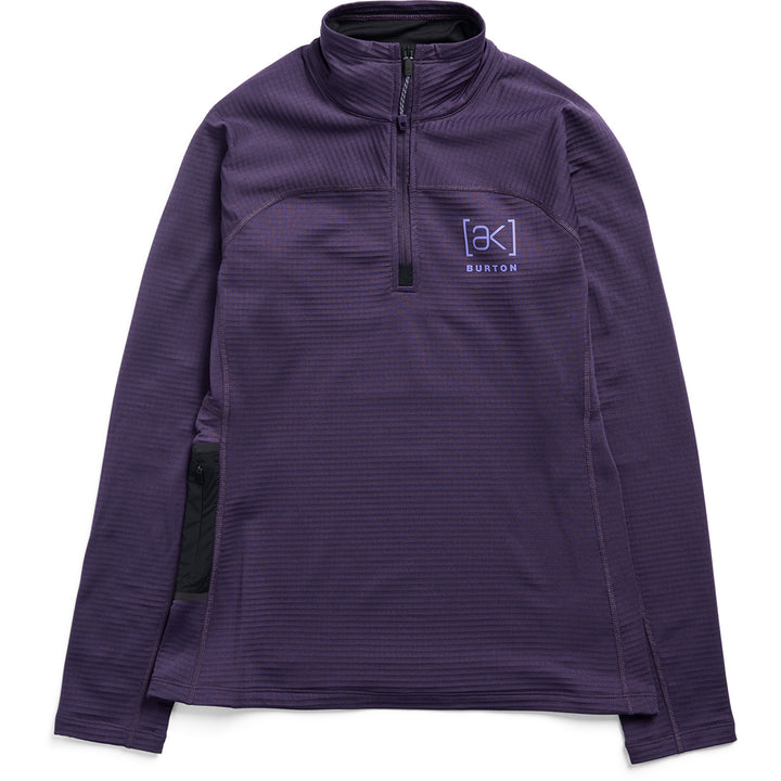 Burton [ak] Helium Grid Fleece Quarter Zip Top - Women's Nightshade Purple