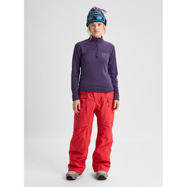 Burton [ak] Helium Grid Fleece Quarter Zip Top - Women's Nightshade Purple