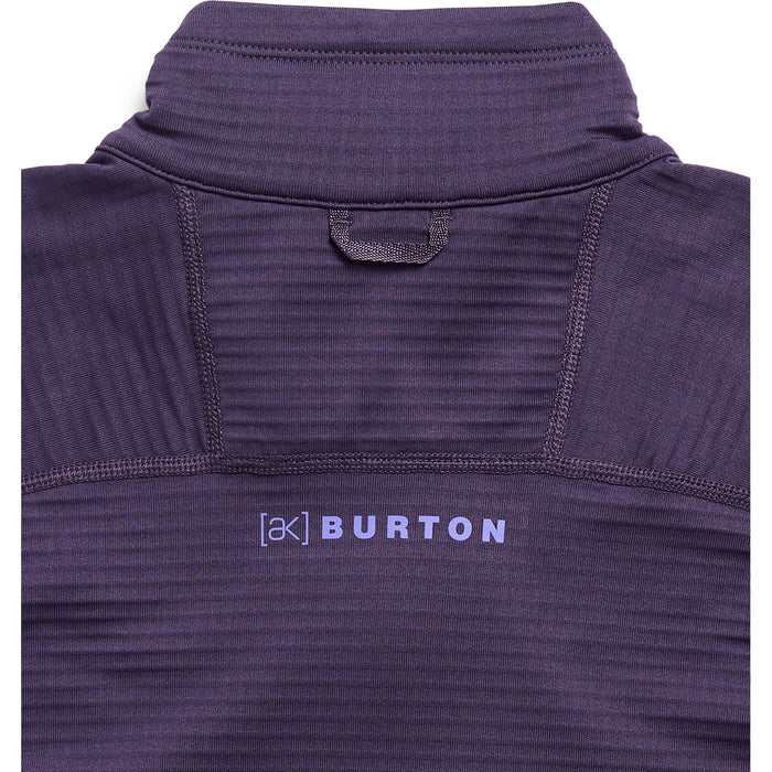 Burton [ak] Helium Grid Fleece Quarter Zip Top - Women's Nightshade Purple