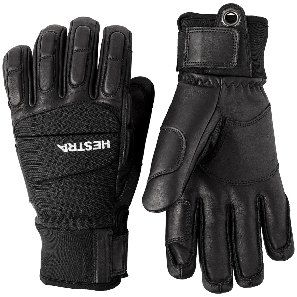 Hestra Vertical Cut Freeride 5 Finger Gloves Black