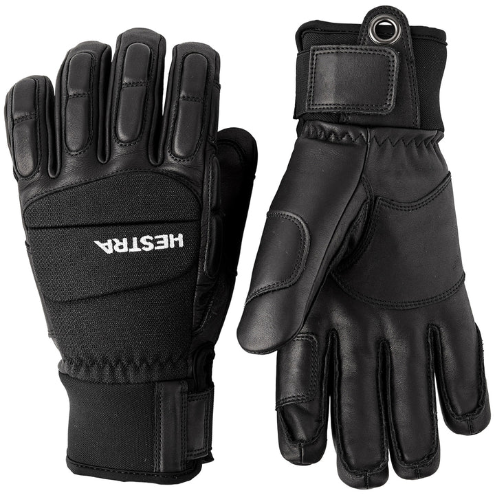 Hestra Vertical Cut Freeride 5 Finger Gloves Black