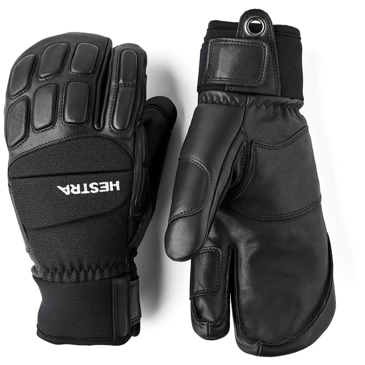 Hestra Vertical Cut Freeride 3 Finger Gloves Black