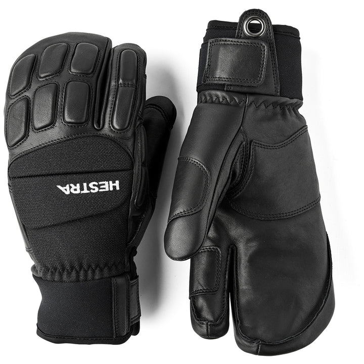 Hestra Vertical Cut Freeride 3 Finger Gloves Black