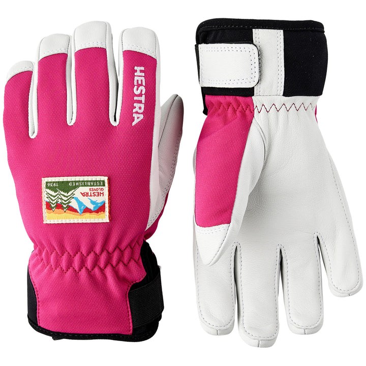 Hestra Patrol Jr 5 Finger Gloves - Kids' Fuschia