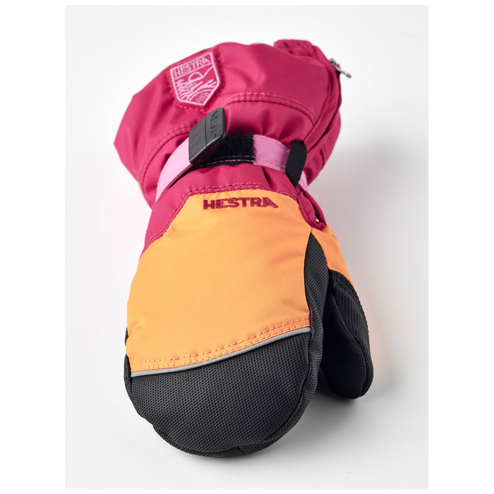 Hestra Baby Zip Mittens - Toddlers' Orange/Orchid