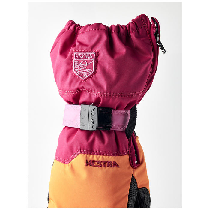 Hestra Baby Zip Mittens - Toddlers' Orange/Orchid