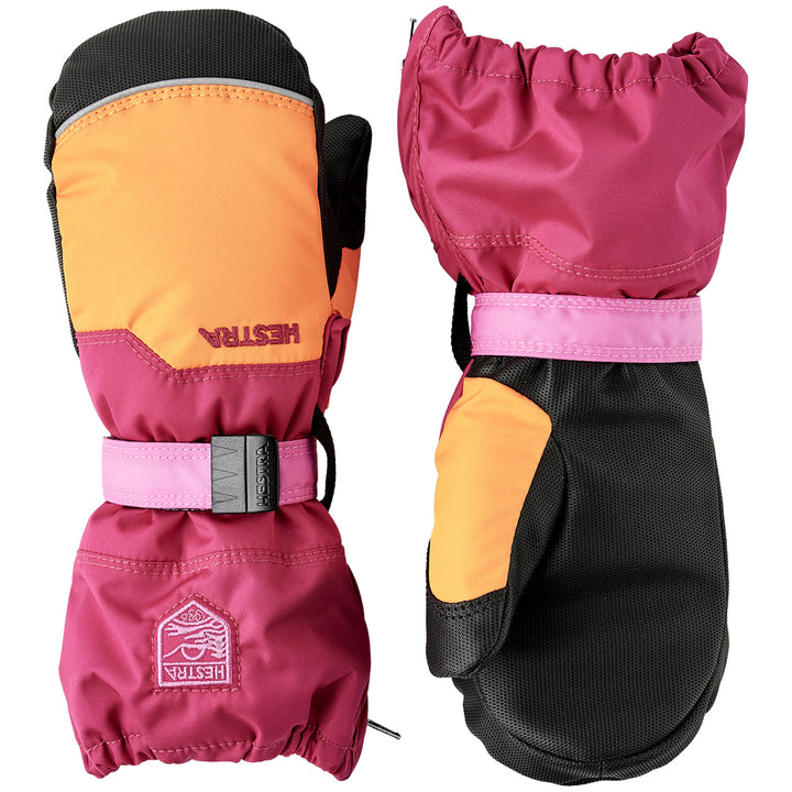 Hestra Baby Zip Mittens - Toddlers' Orange/Orchid