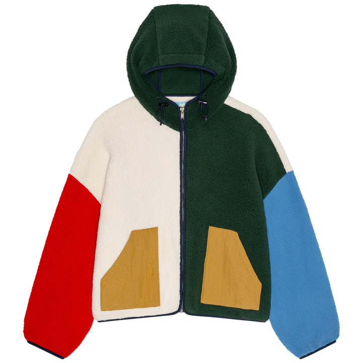 The Great Outdoors Plush Horizon Colorblock Full Zip Pine Multi