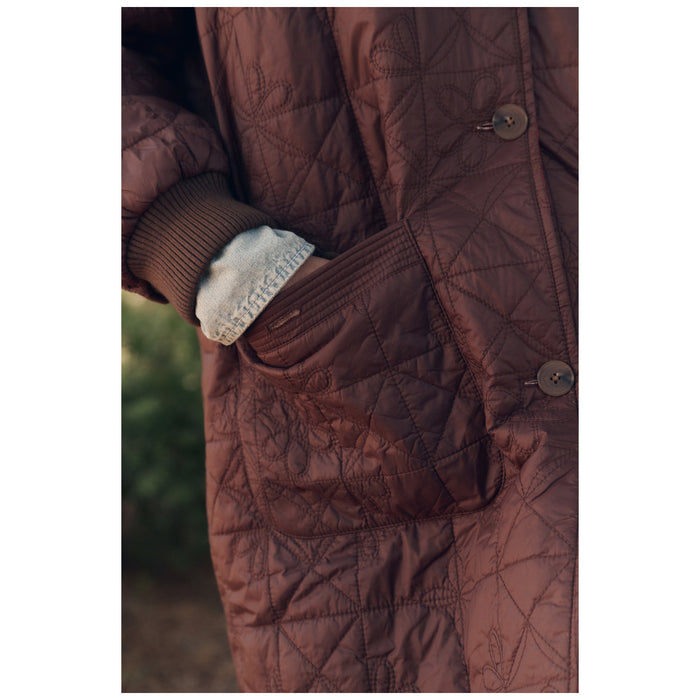 The Great Outdoors Reversible Sawyer Puffer Jacket - Women's Brown/Poppy
