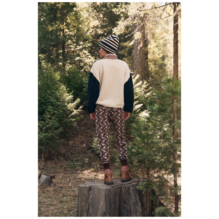 The Great Outdoors Plush Crosswind Pullover - Women's Cream Chocolate Dot