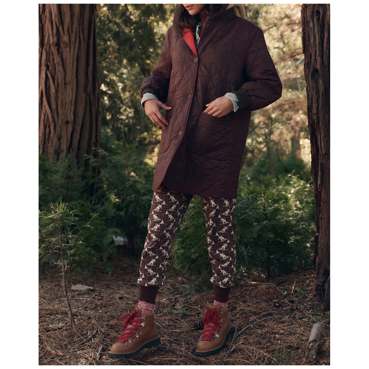 The Great Outdoors Reversible Sawyer Puffer Jacket - Women's Brown/Poppy