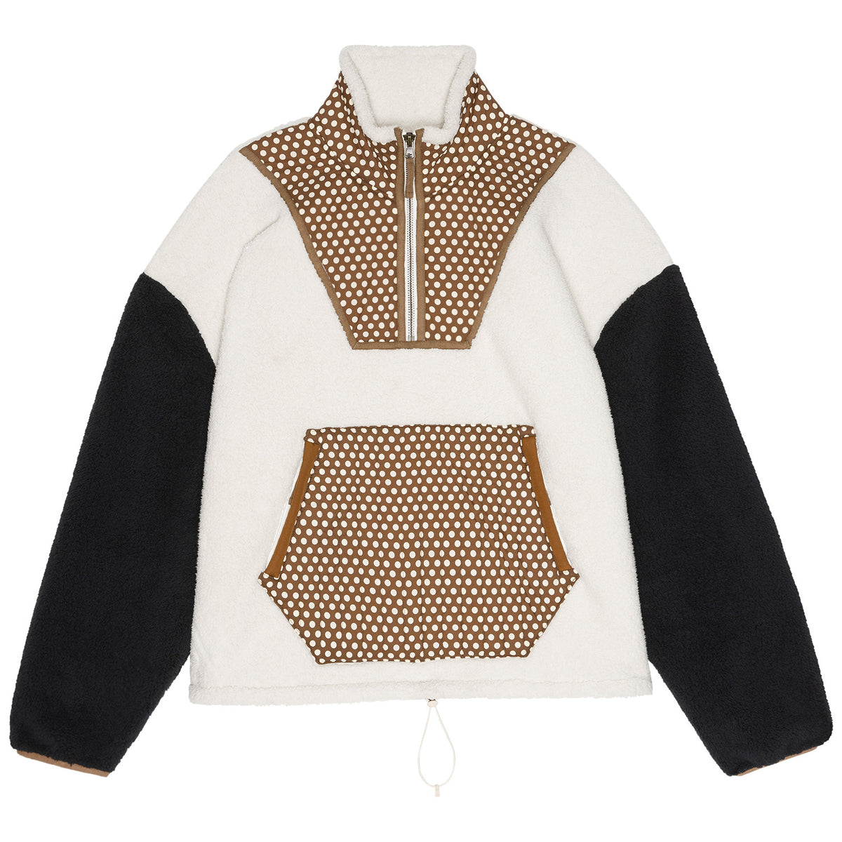 The Great Outdoors Plush Crosswind Pullover - Women's Cream Chocolate Dot