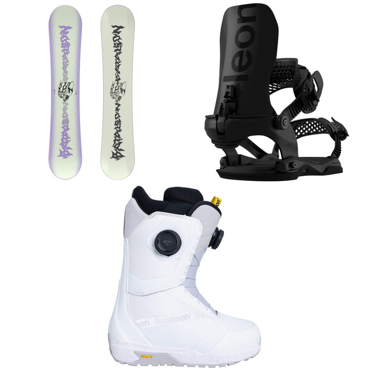 Bataleon Disaster Snowboard + Blaster AW FASE Snowboard Bindings + Salsa Double Boa Snowboard Boots - Women's 2027