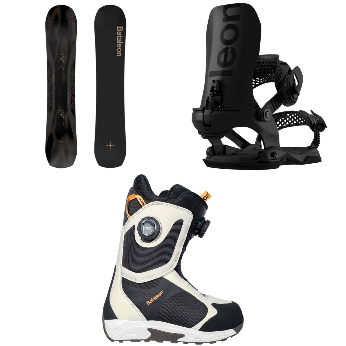 Bataleon Push Up+ Snowboard + Blaster AW FASE Snowboard Bindings + Rave Double Boa Snowboard Boots - Women's 2027