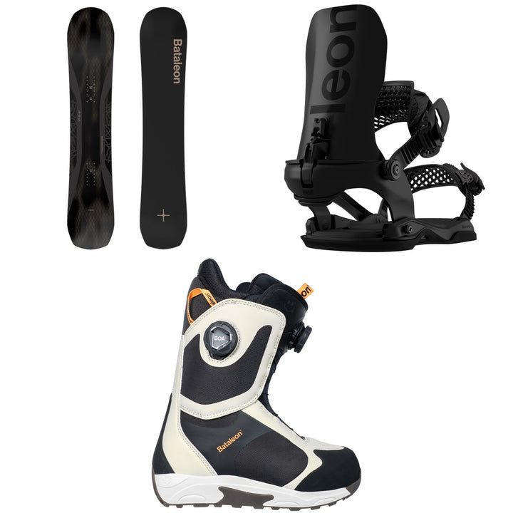 Bataleon Push Up+ Snowboard + Blaster AW FASE Snowboard Bindings + Rave Double Boa Snowboard Boots - Women's 2027