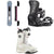 Salomon Kickback Snowboard + District Snowboard Bindings + Dialogue Dual Boa Snowboard Boots 2026