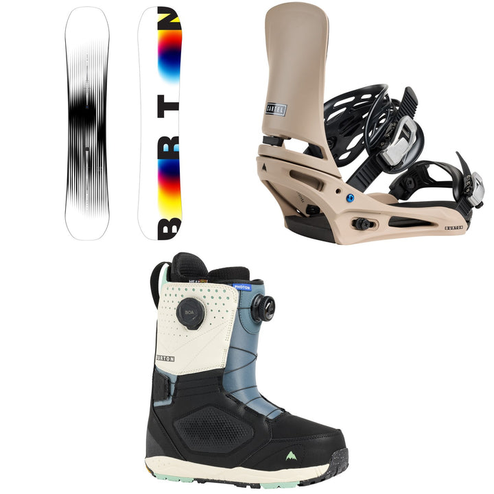 Burton Custom X Snowboard + Cartel Snowboard Bindings + Photon Boa Snowboard Boots 2026
