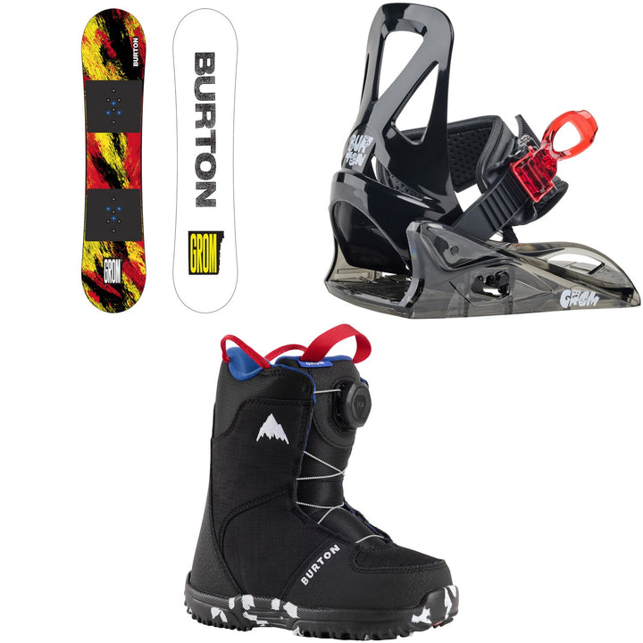 Burton Grom Snowboard + Grom Snowboard Binding + Grom Boa Snowboard Boots - Kids' 2027